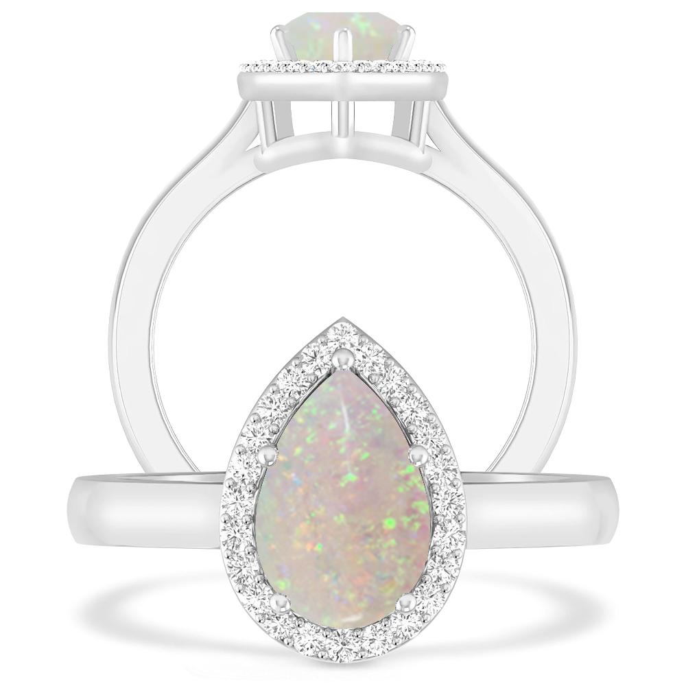 White Gold - Opal