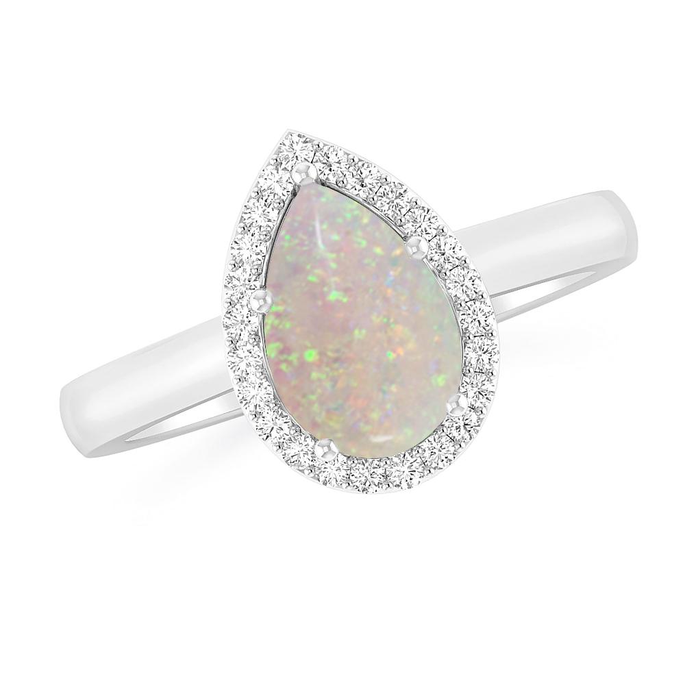 White Gold - Opal