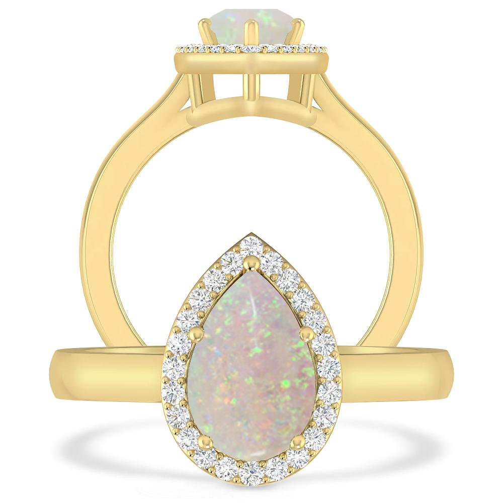 Yellow Gold - Opal