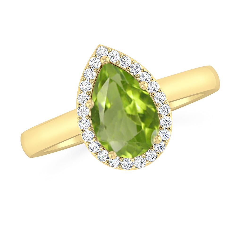 Yellow Gold - Peridot