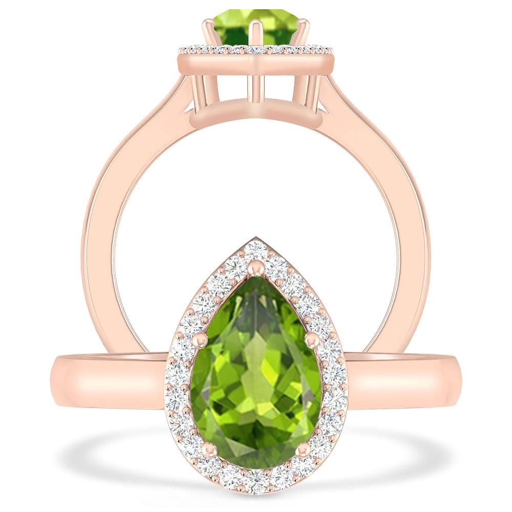 Rose Gold - Peridot