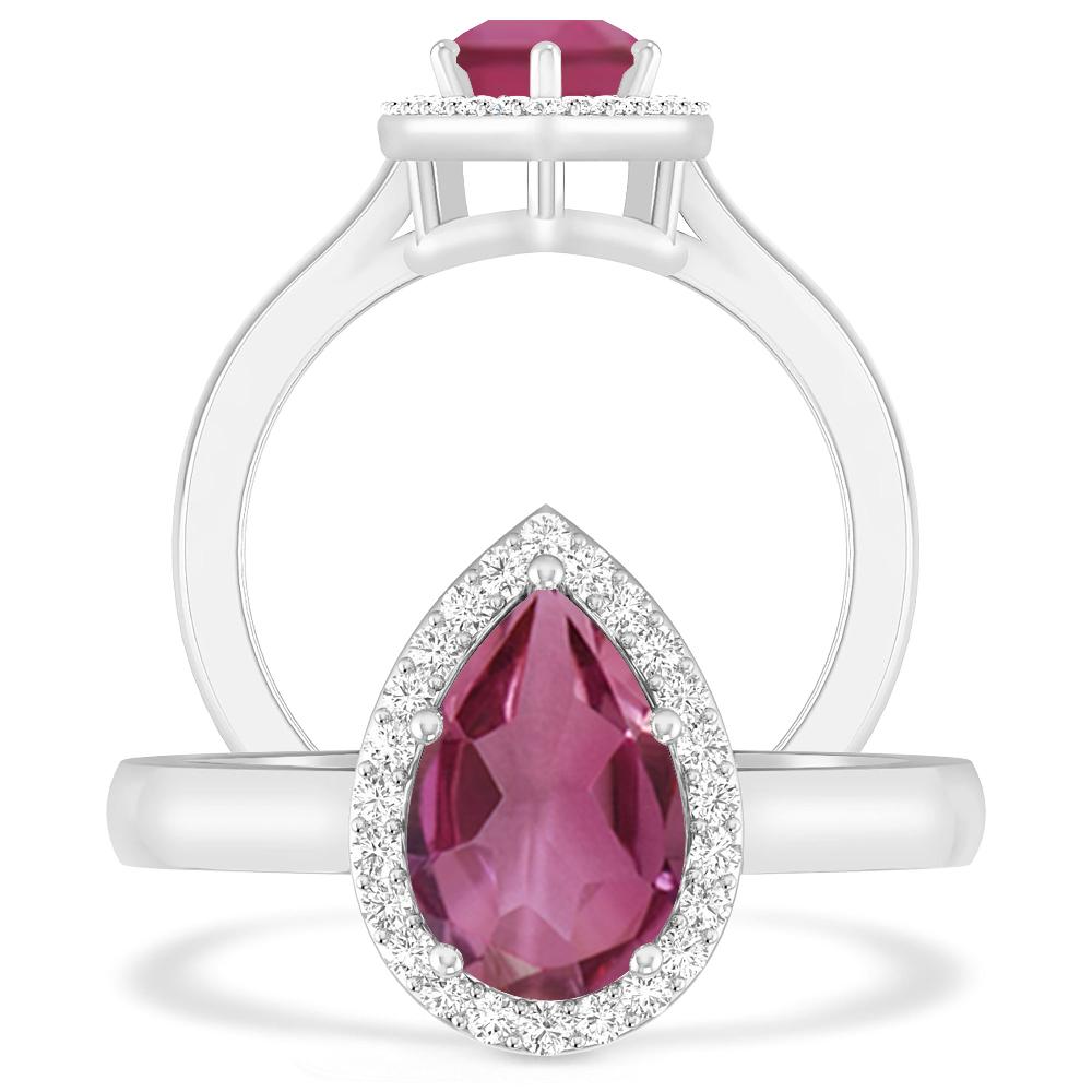 White Gold - Pink Tourmaline