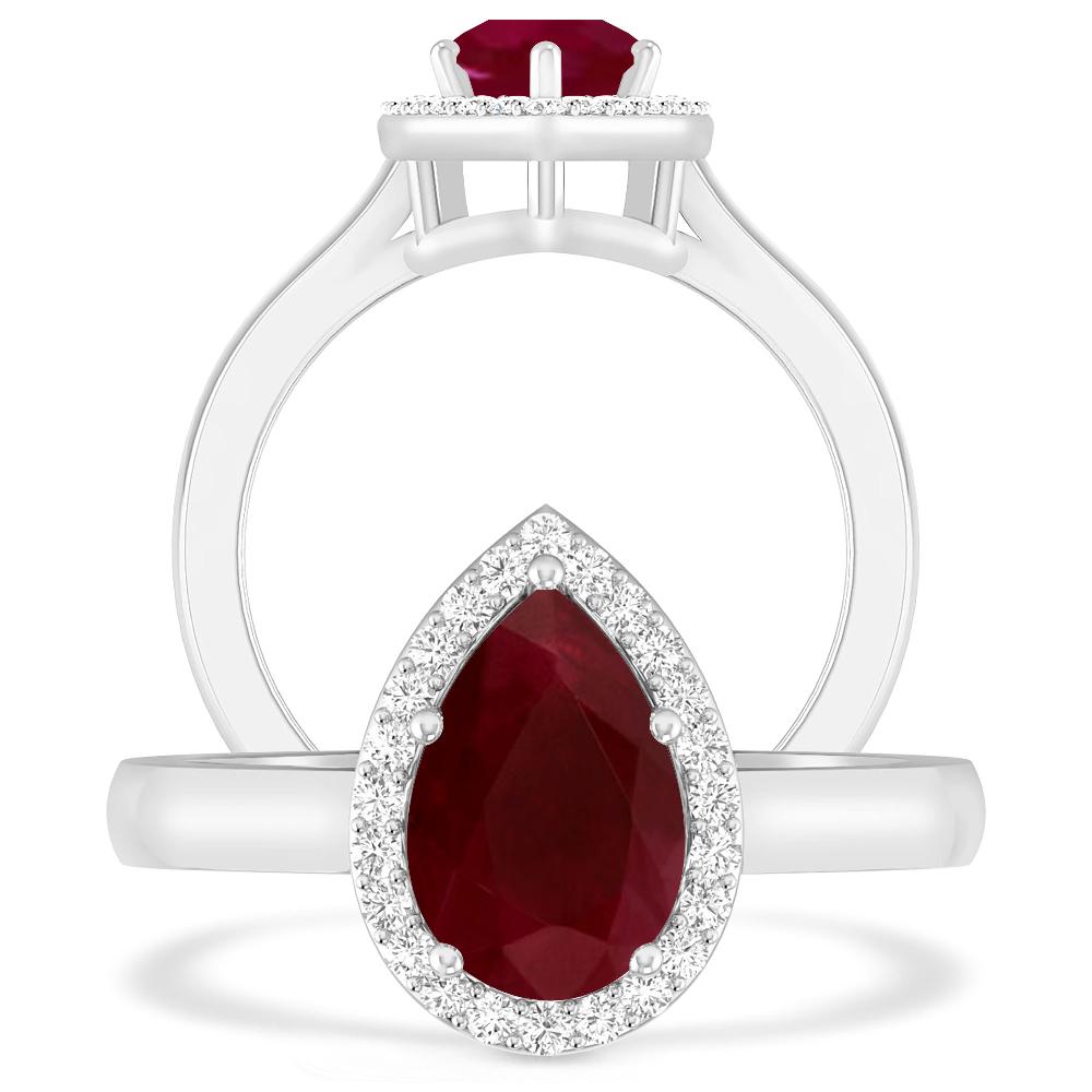 White Gold - Ruby