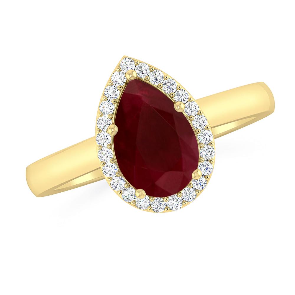 Yellow Gold - Ruby