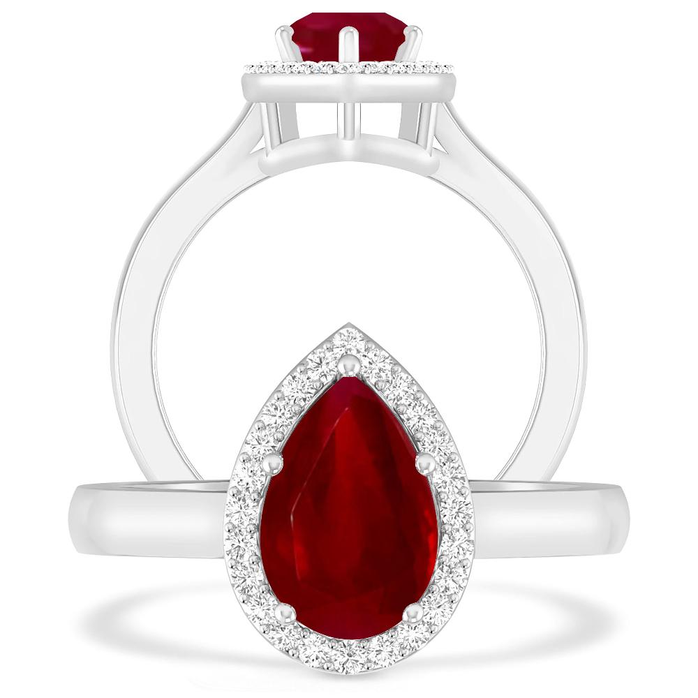 White Gold - Ruby