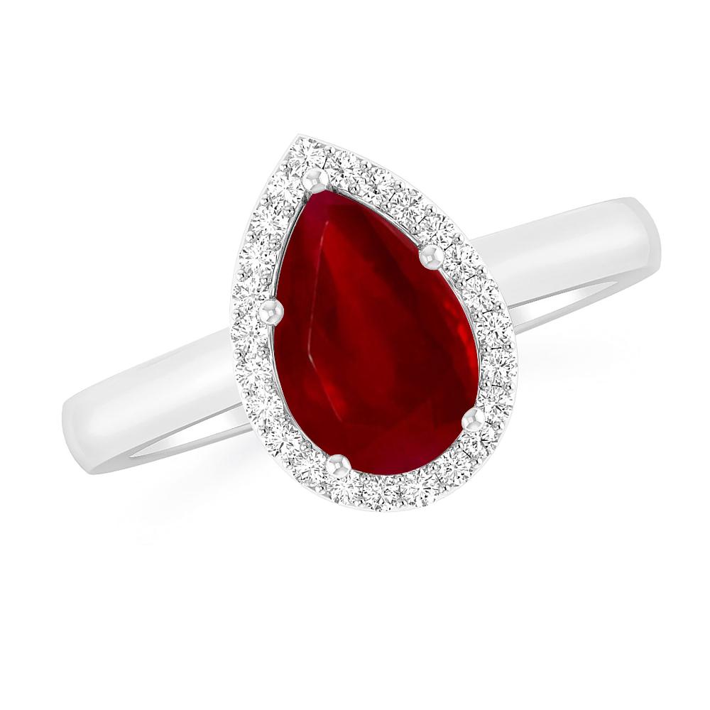 White Gold - Ruby