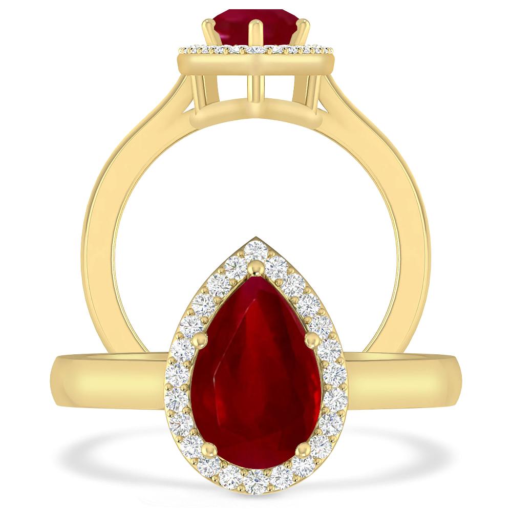 Yellow Gold - Ruby