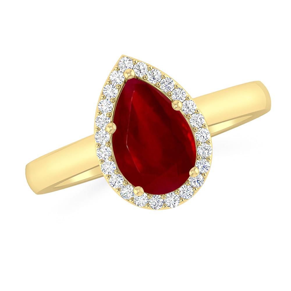 Yellow Gold - Ruby