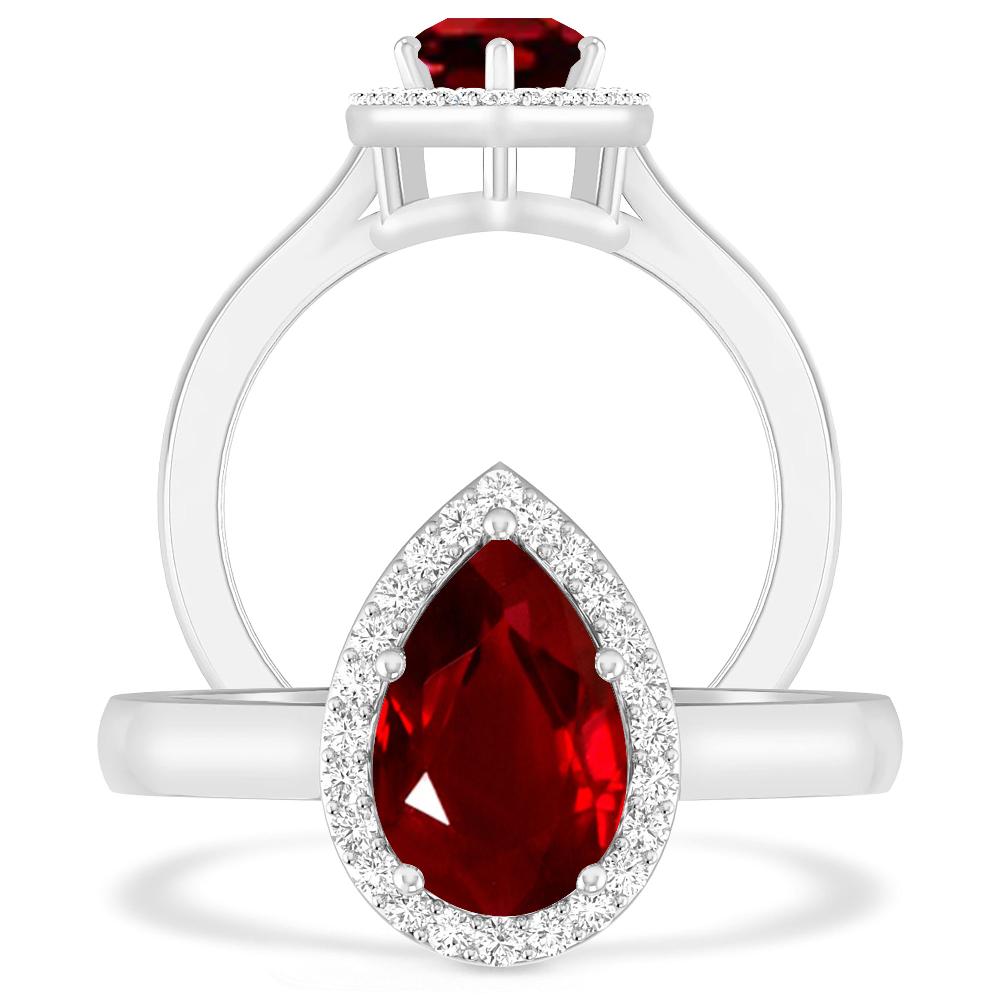 White Gold - Ruby