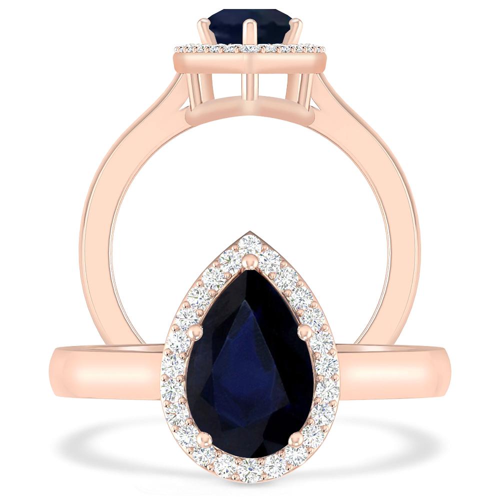 Rose Gold - Sapphire