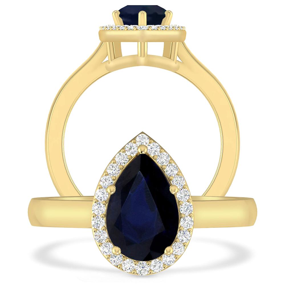 Yellow Gold - Sapphire