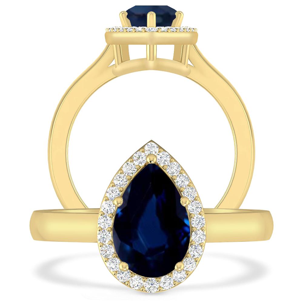 Yellow Gold - Sapphire