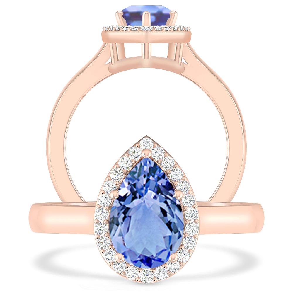 Rose Gold - Tanzanite
