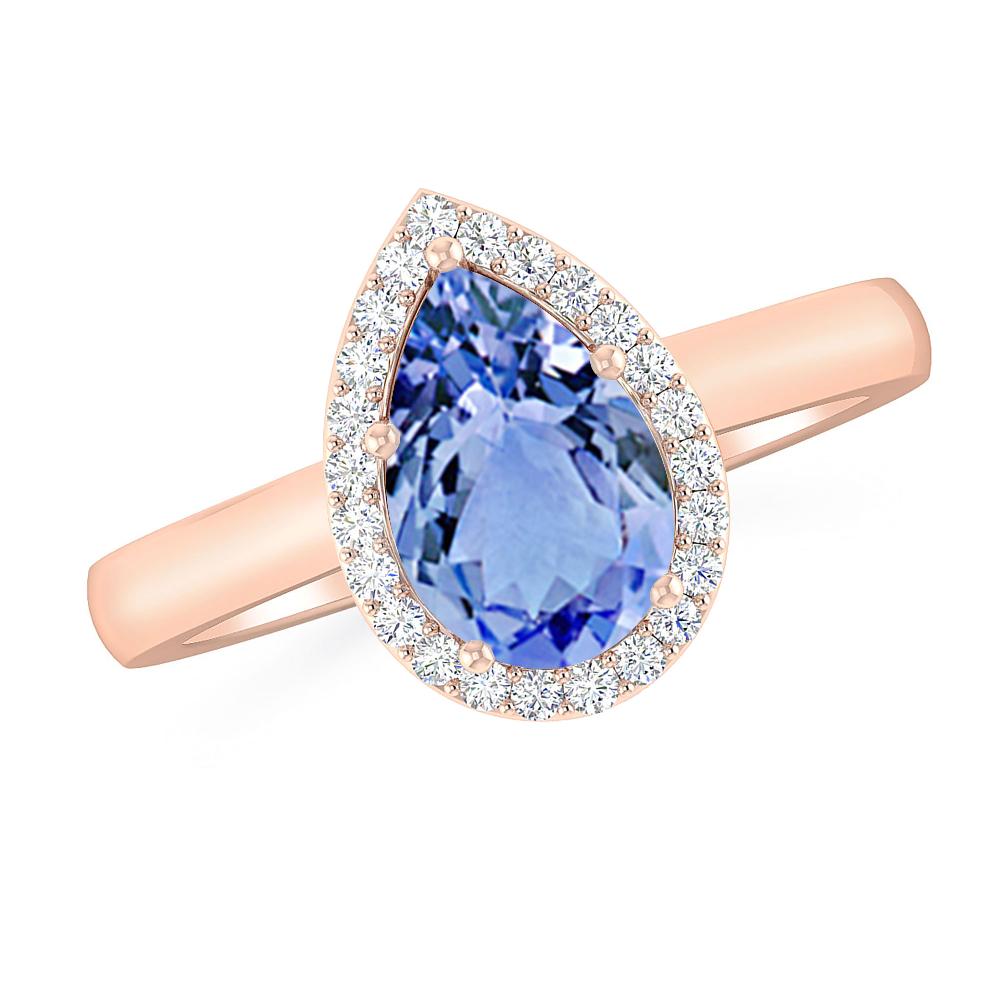 Rose Gold - Tanzanite
