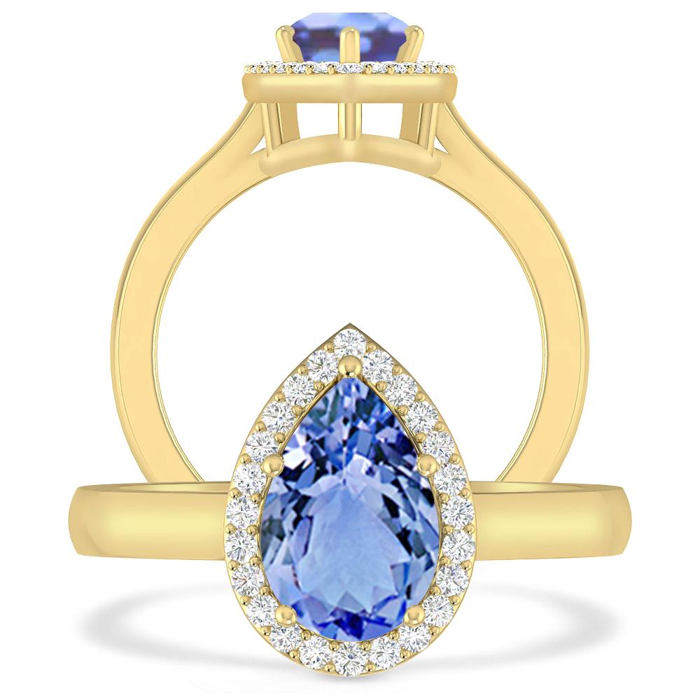 Yellow Gold - Tanzanite