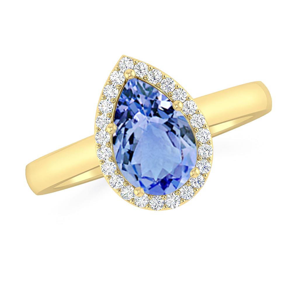 Yellow Gold - Tanzanite