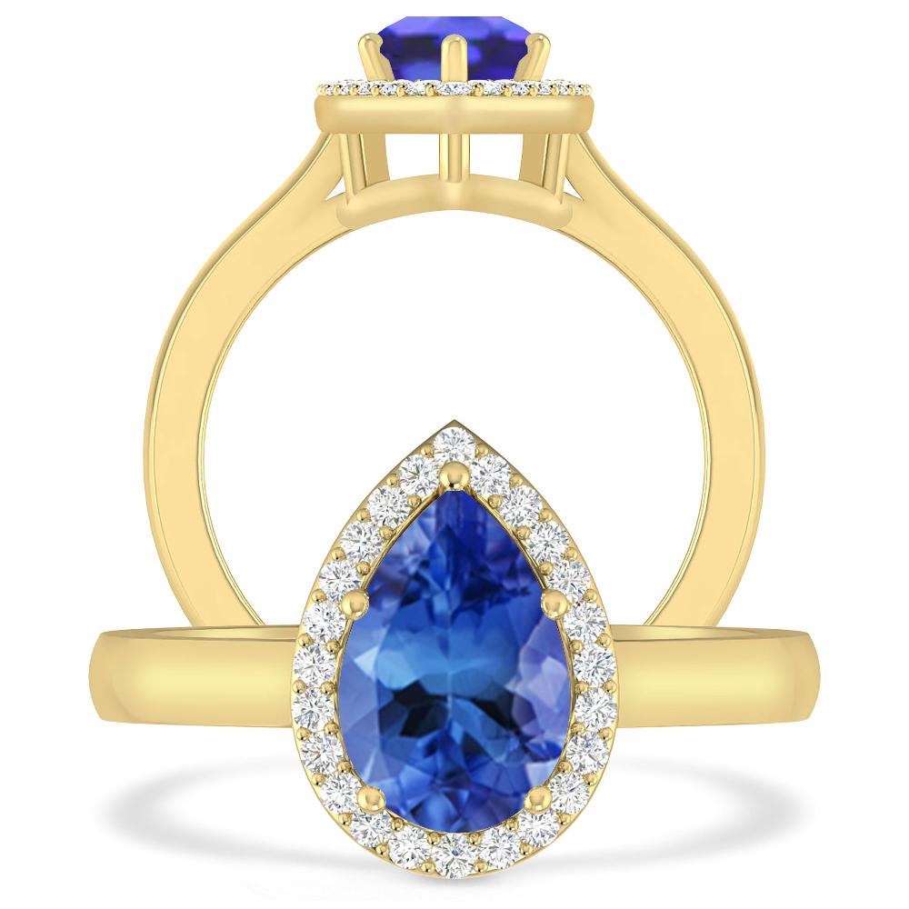 Yellow Gold - Tanzanite