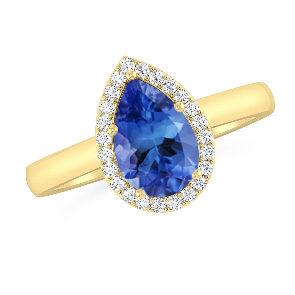 Yellow Gold - Tanzanite