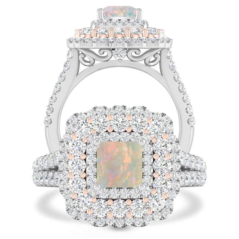 White Gold - Opal