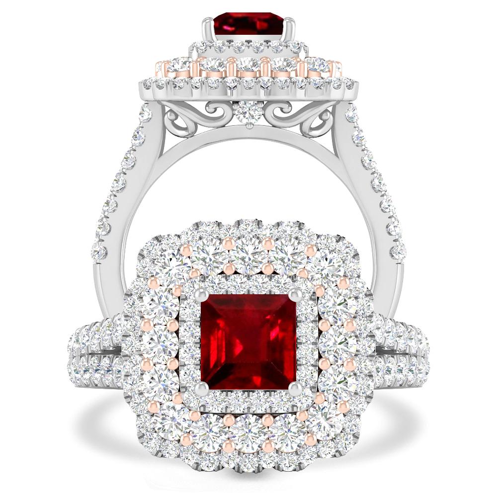 White Gold - Ruby