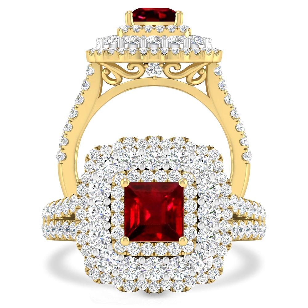 Yellow Gold - Ruby