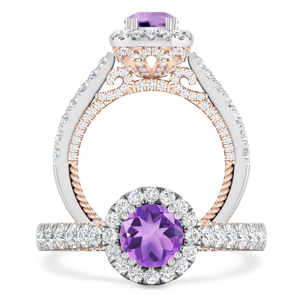 White Gold - Amethyst