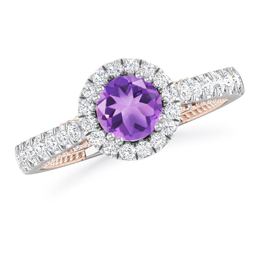 White Gold - Amethyst