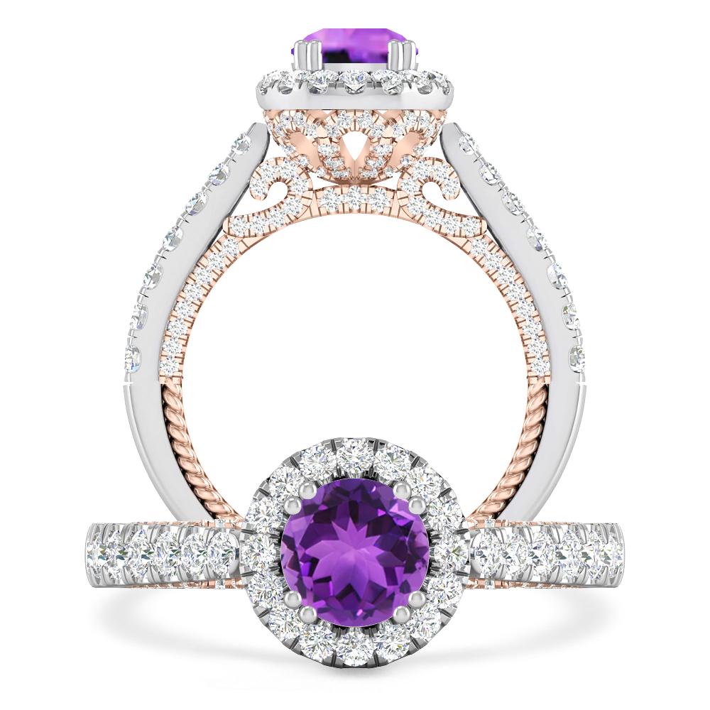 White Gold - Amethyst