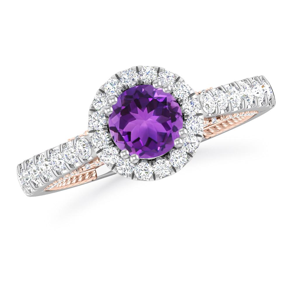 White Gold - Amethyst