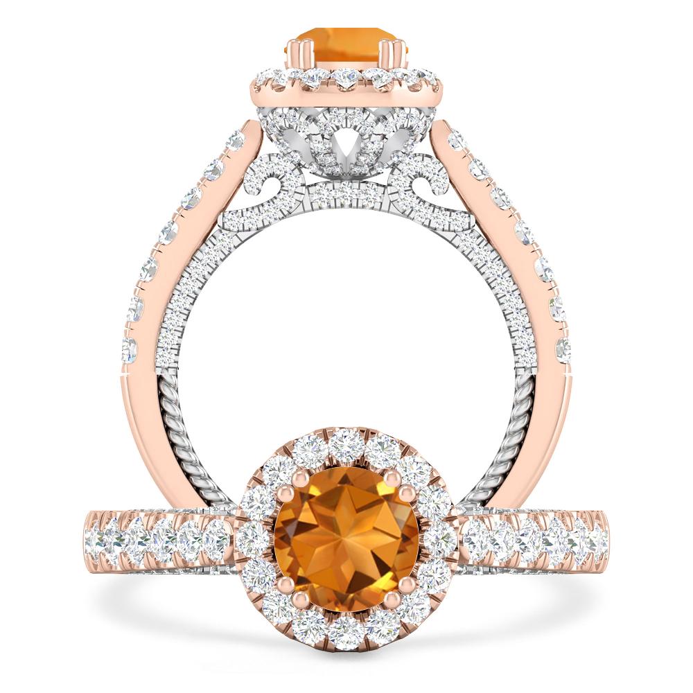 Rose Gold - Citrine