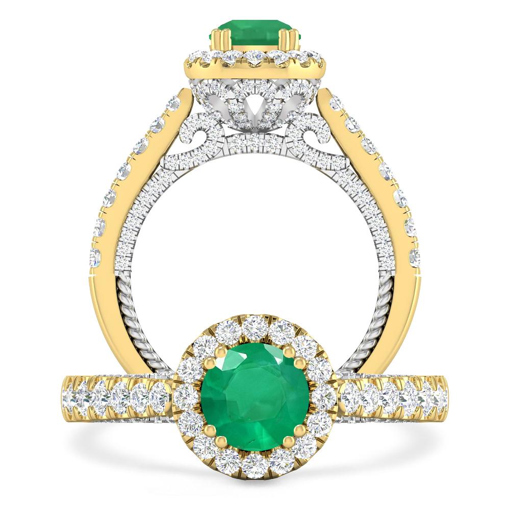 Yellow Gold - Emerald