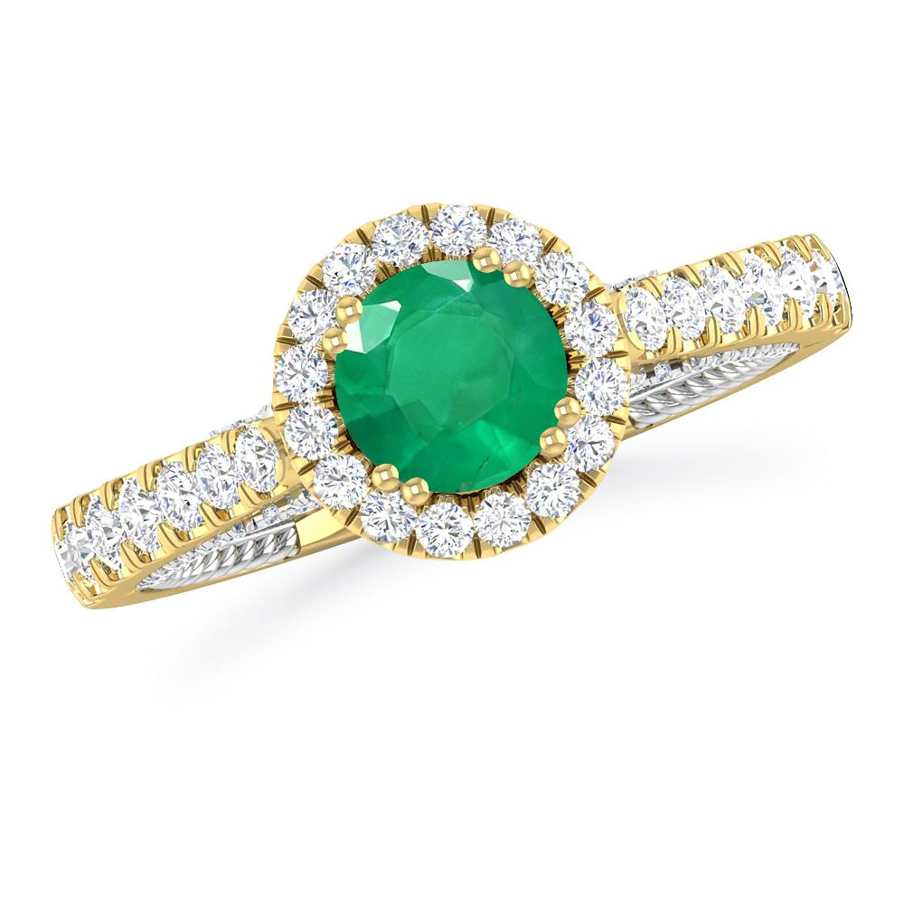 Yellow Gold - Emerald