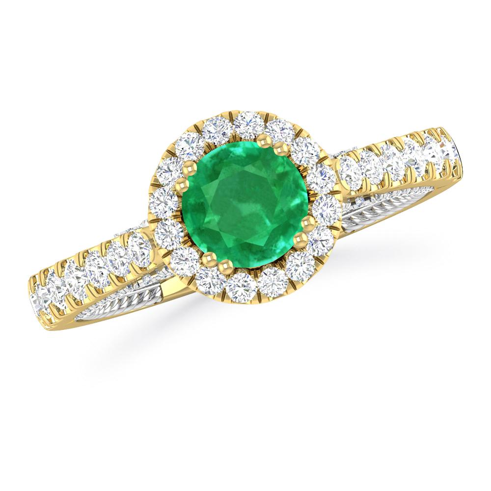 Yellow Gold - Emerald