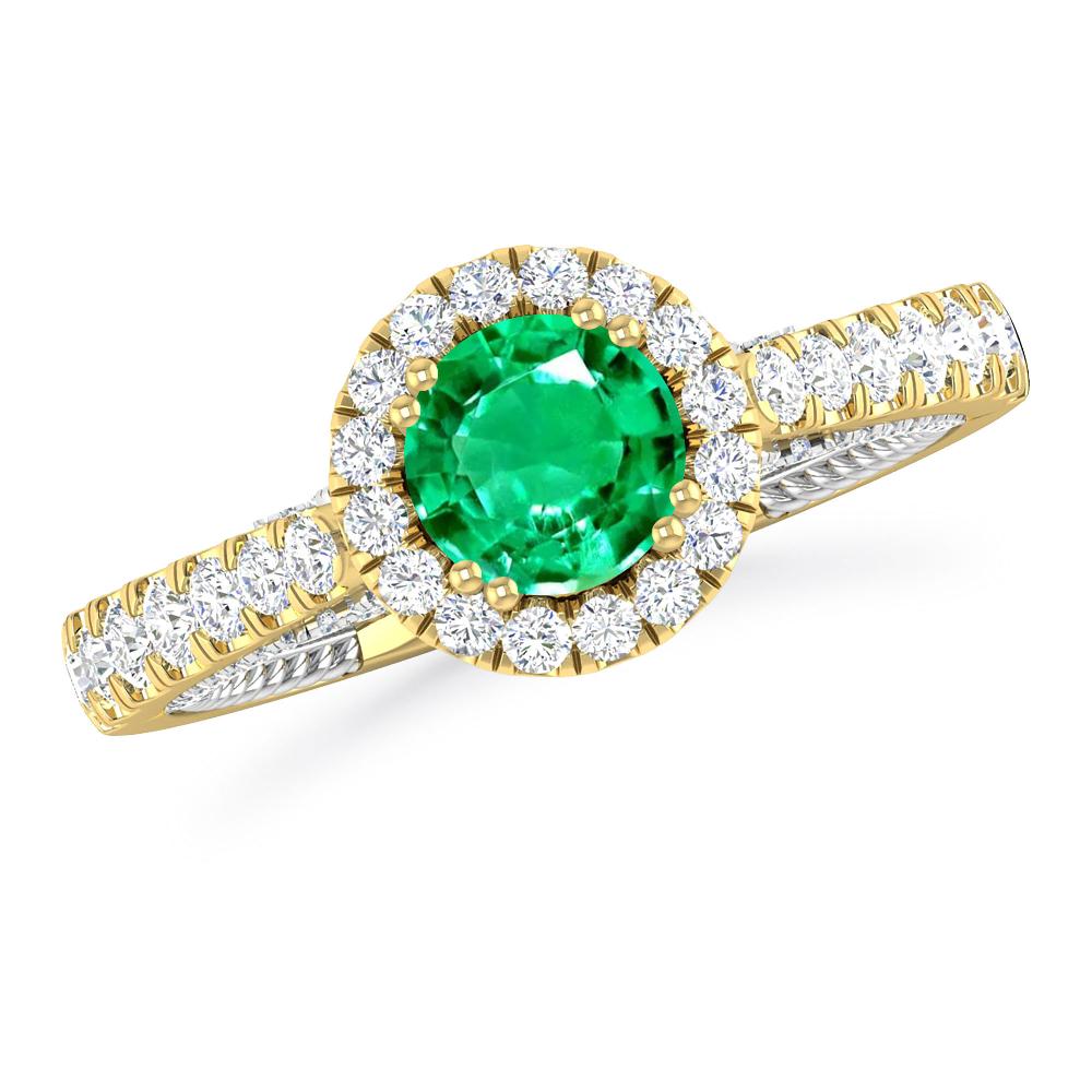 Yellow Gold - Emerald