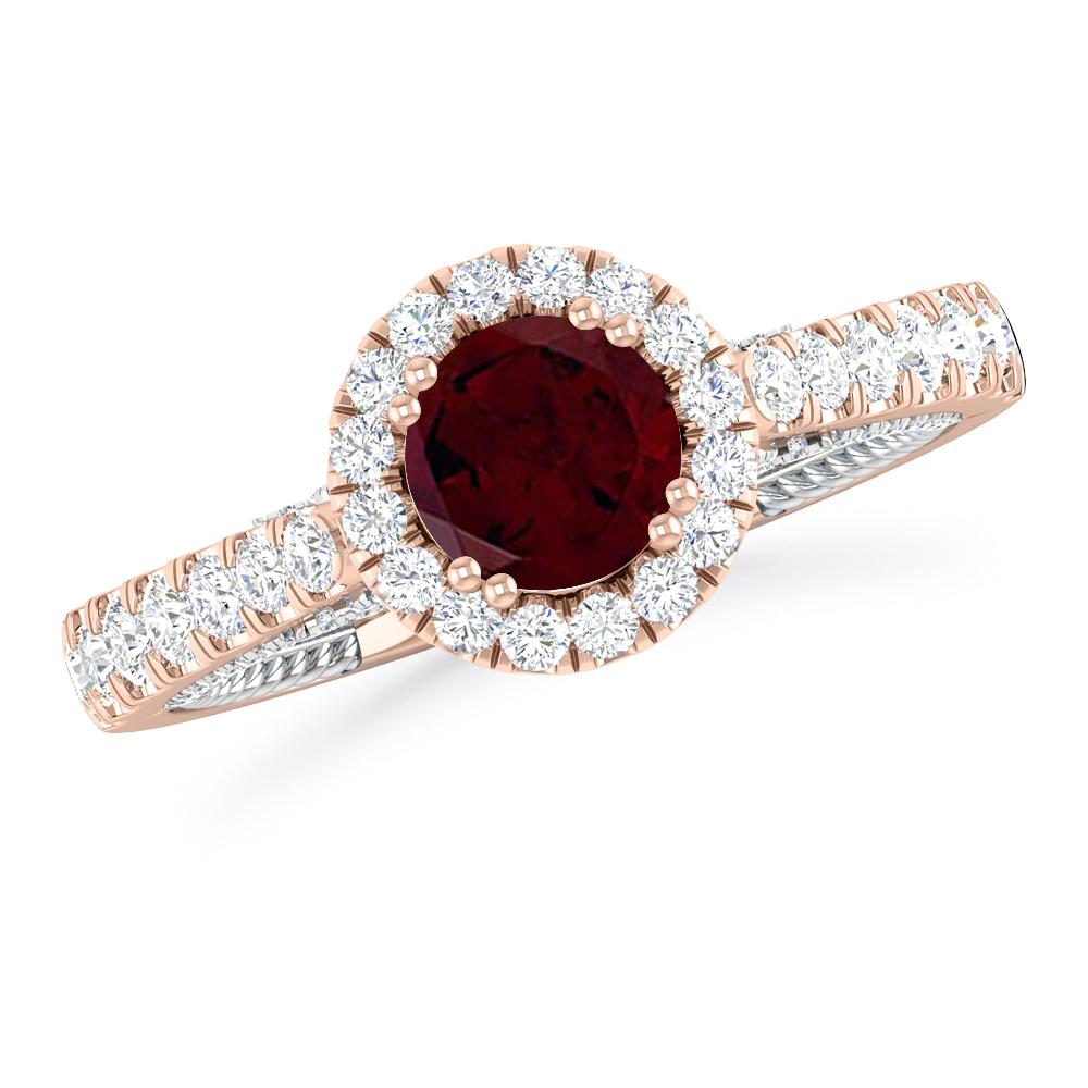 Rose Gold - Garnet