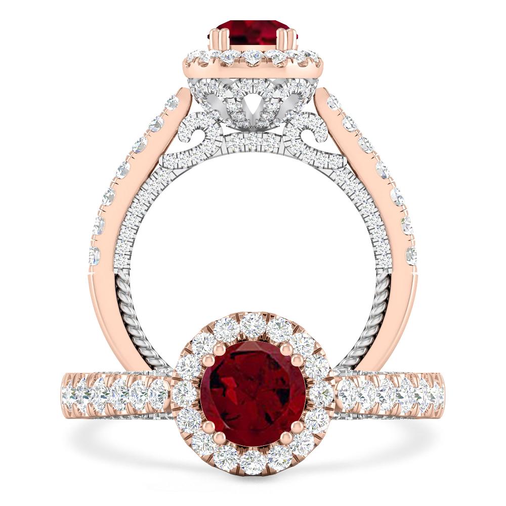 Rose Gold - Garnet