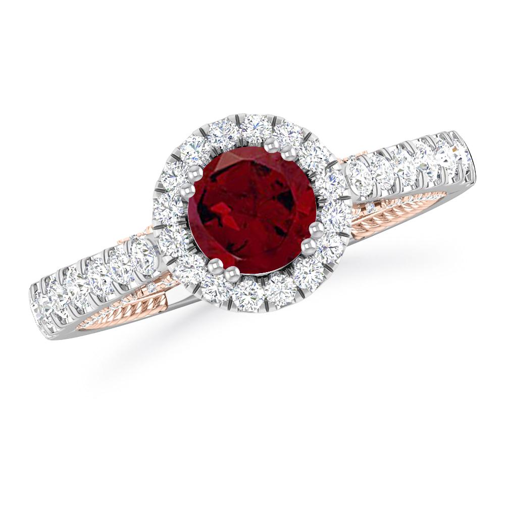 White Gold - Garnet