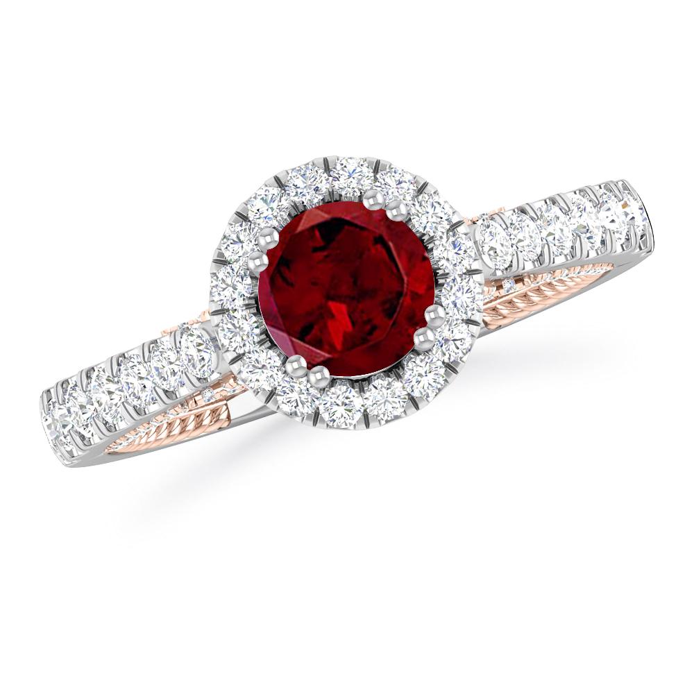 White Gold - Garnet