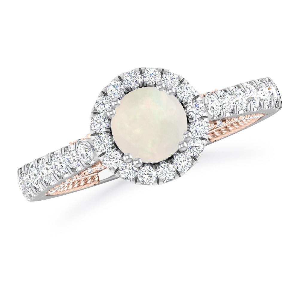 White Gold - Opal