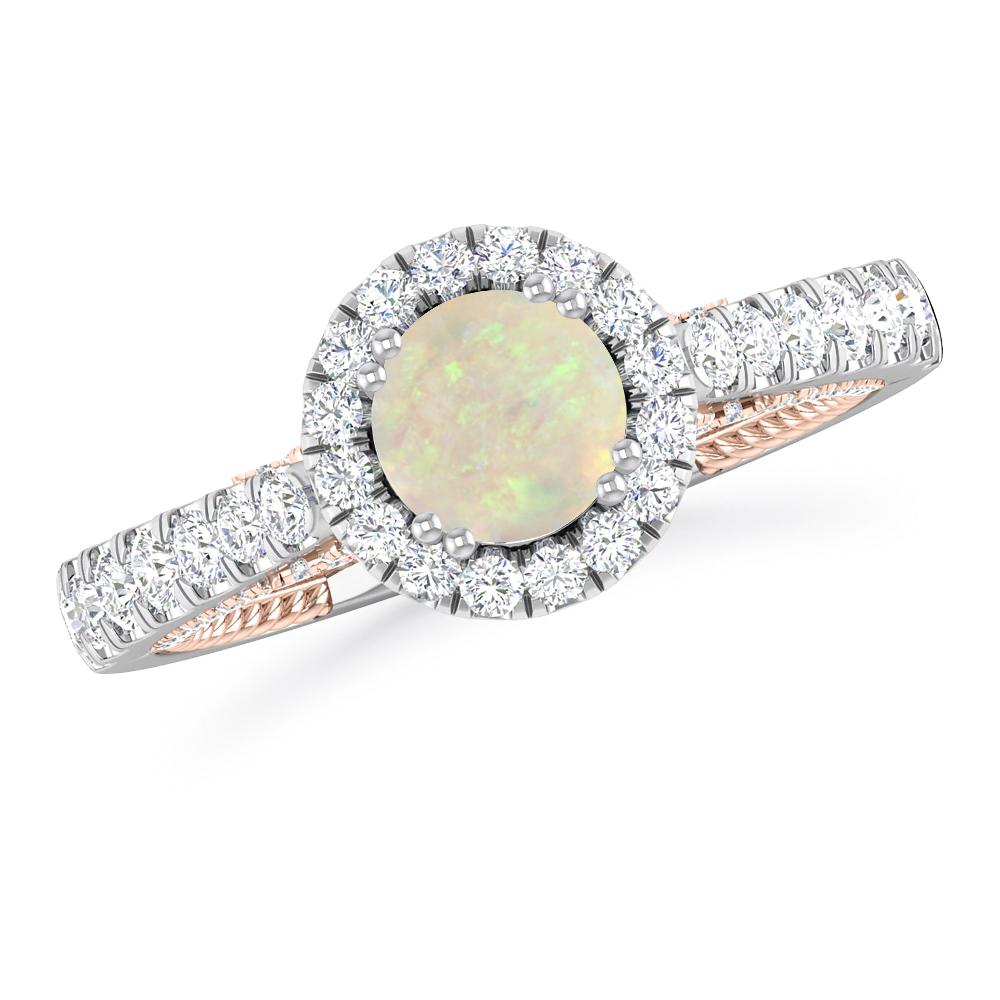 White Gold - Opal