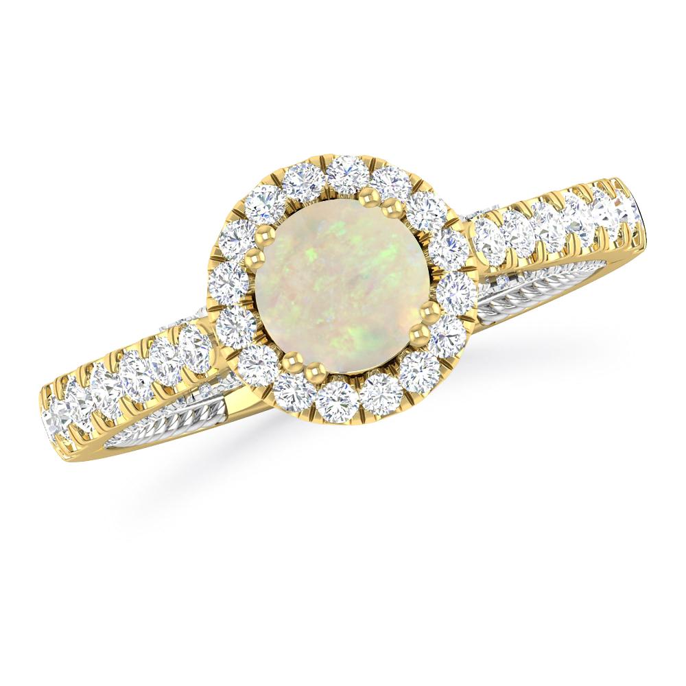 Yellow Gold - Opal