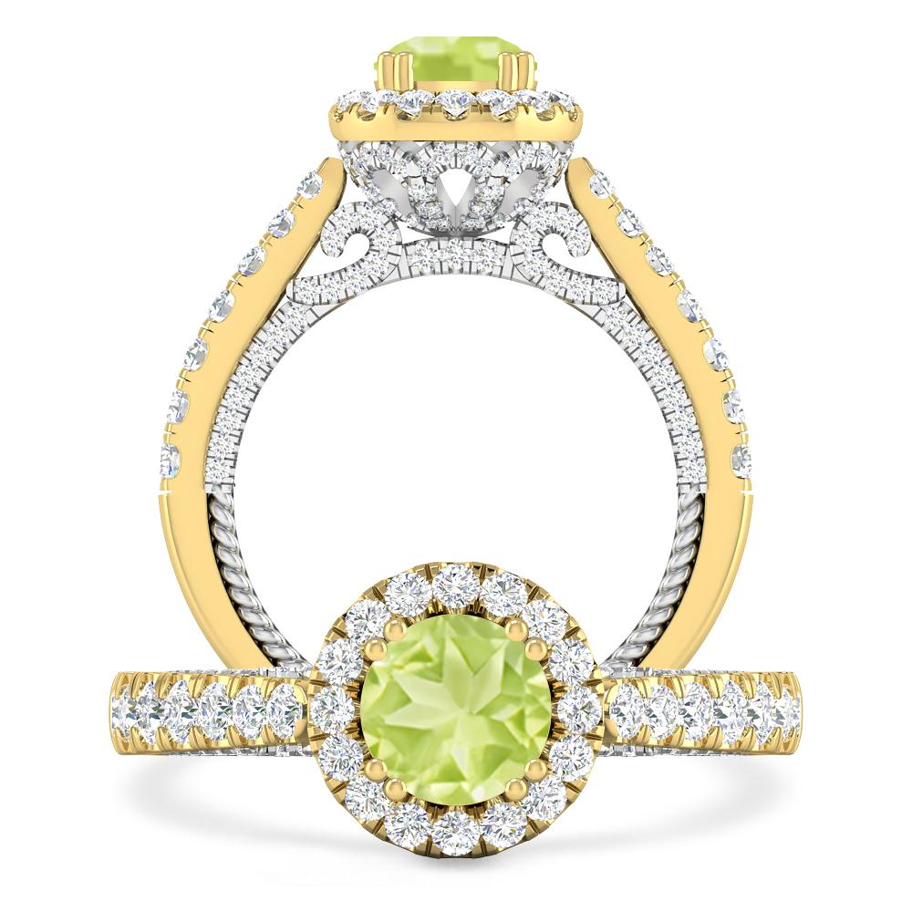 Yellow Gold - Peridot