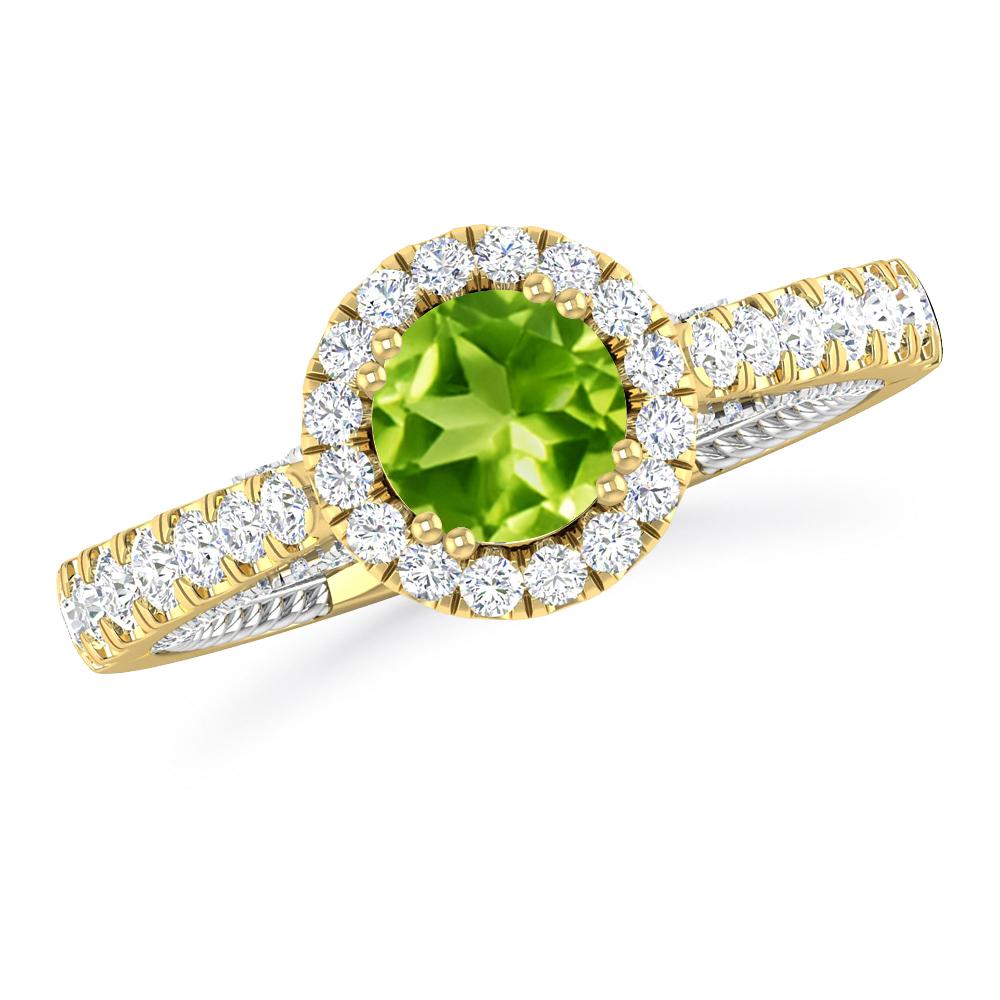 Yellow Gold - Peridot