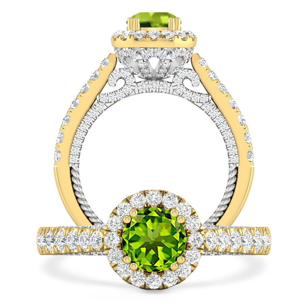 Yellow Gold - Peridot