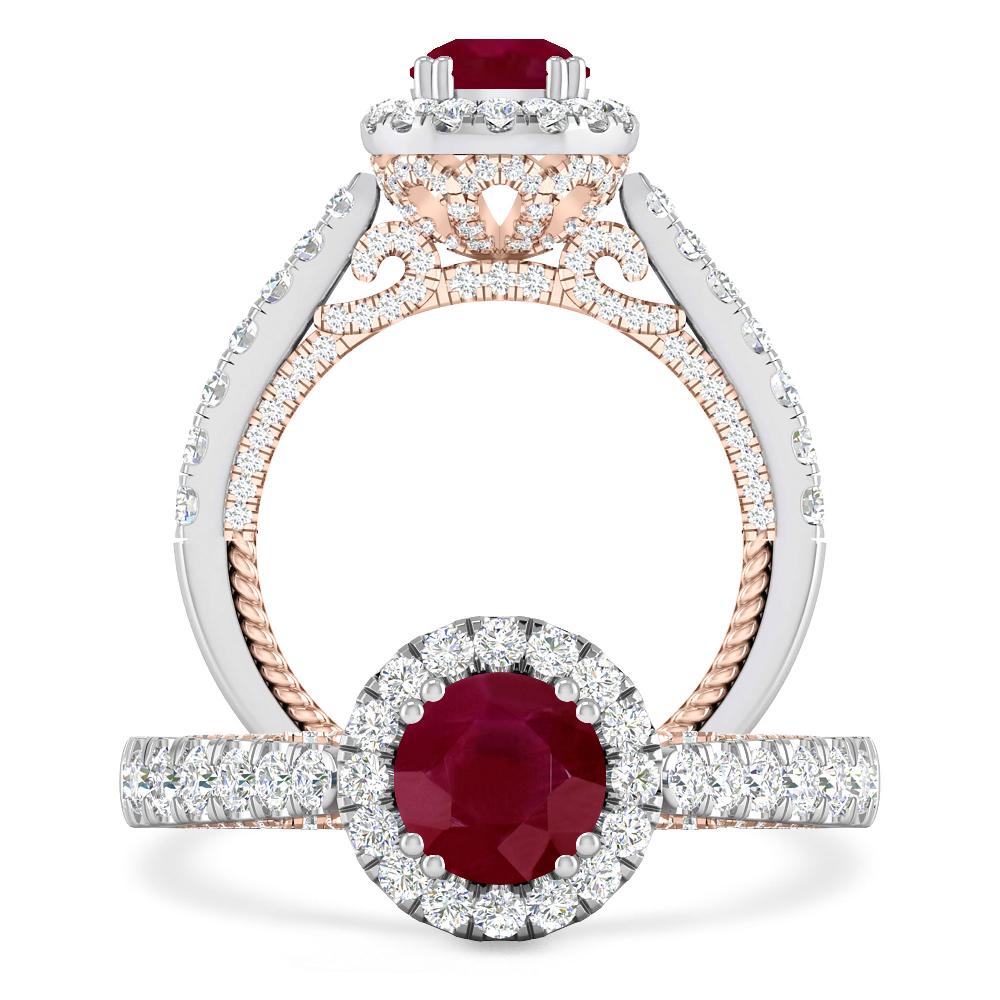 White Gold - Ruby