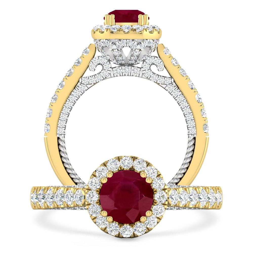 Yellow Gold - Ruby