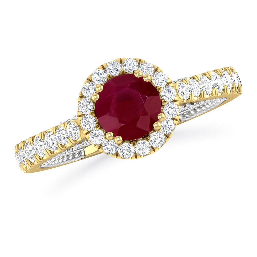 Yellow Gold - Ruby