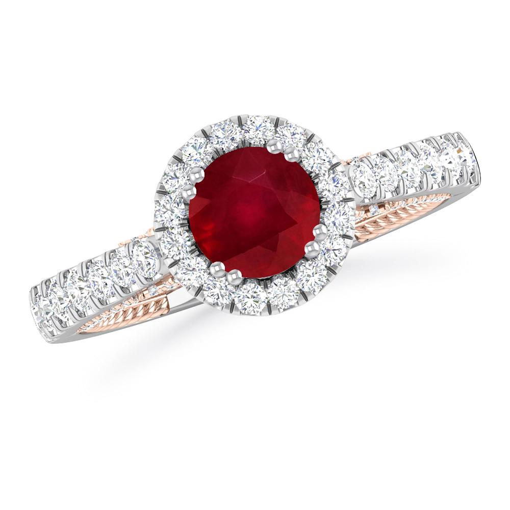 White Gold - Ruby