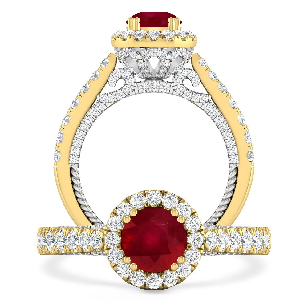 Yellow Gold - Ruby