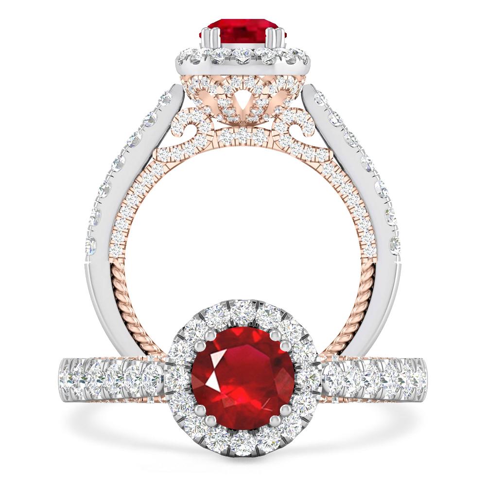 White Gold - Ruby